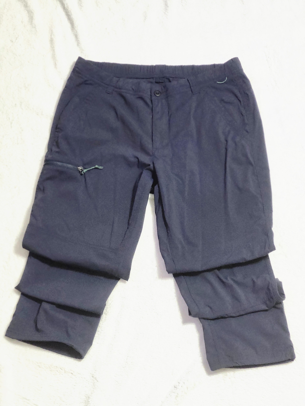 REI Co-Op Womens Trailmade Pants Size 12 Navy Blue Straight Leg Hiking Cargo